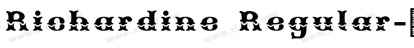 Richardine Regular字体转换